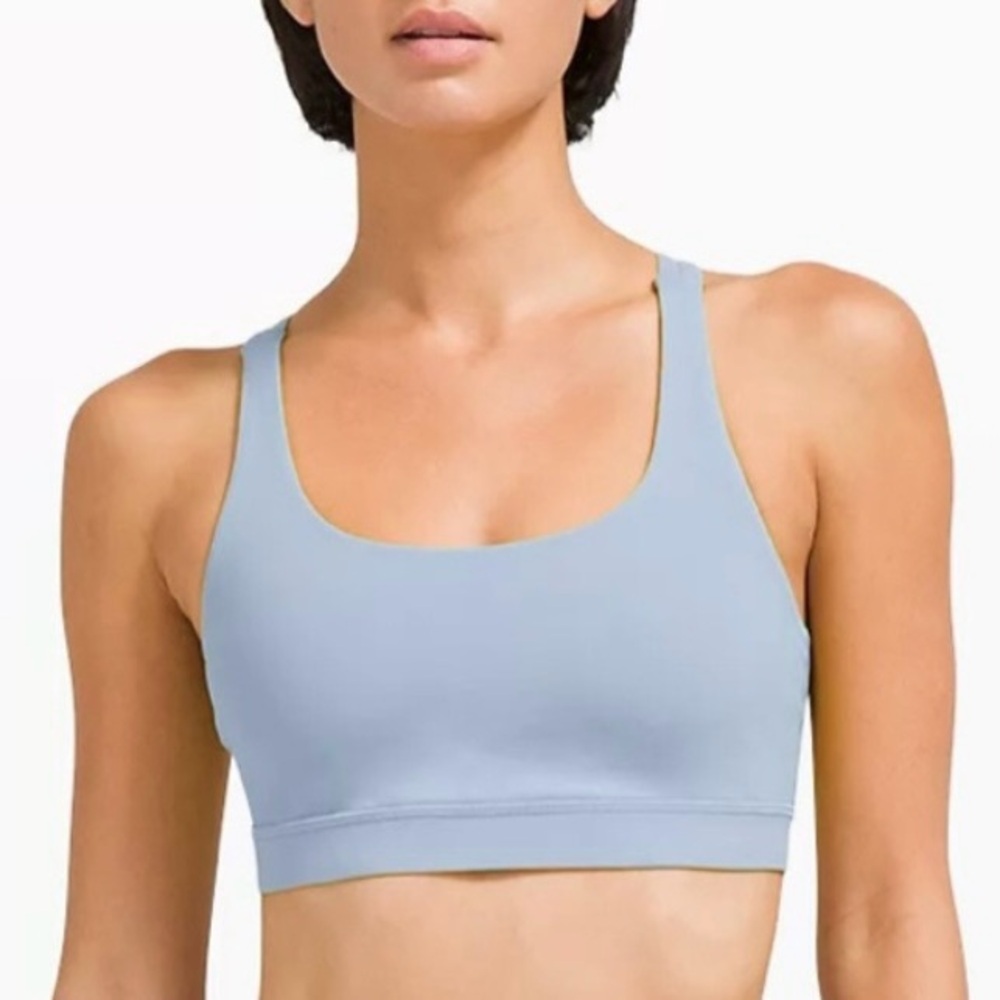Lululemon Energy Bra Blue Linen Size 10 - Picture 3 of 9